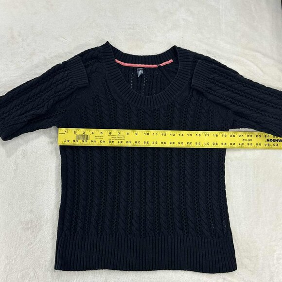 Old Navy Women’s Plus Black Cable Knit Sweater - Picture 7 of 11